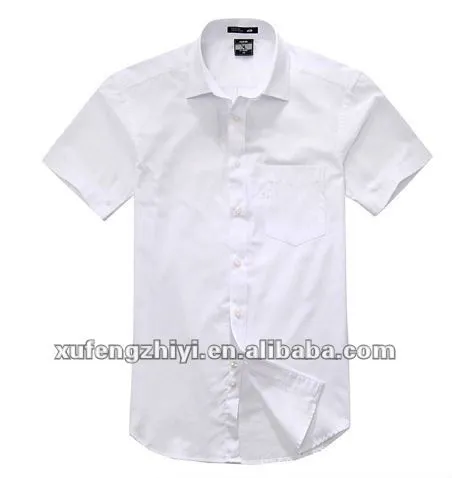 xufeng color blanco de trabajo manga corta camisa de la oficina ... xufeng color blanco de trabajo manga corta camisa de la oficina ...