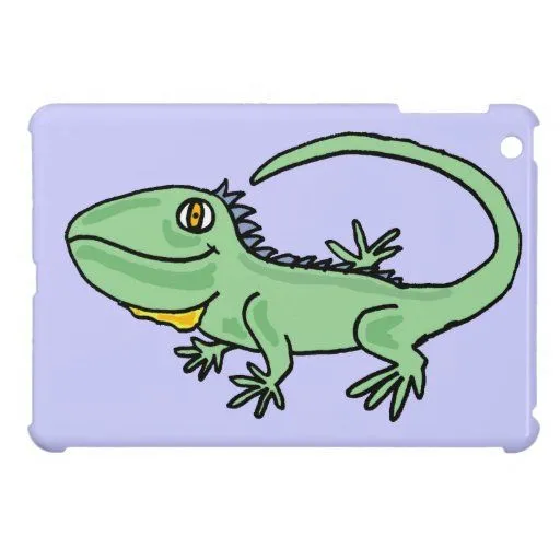 XX dibujo animado divertido de la iguana iPad Mini Fundas | Zazzle