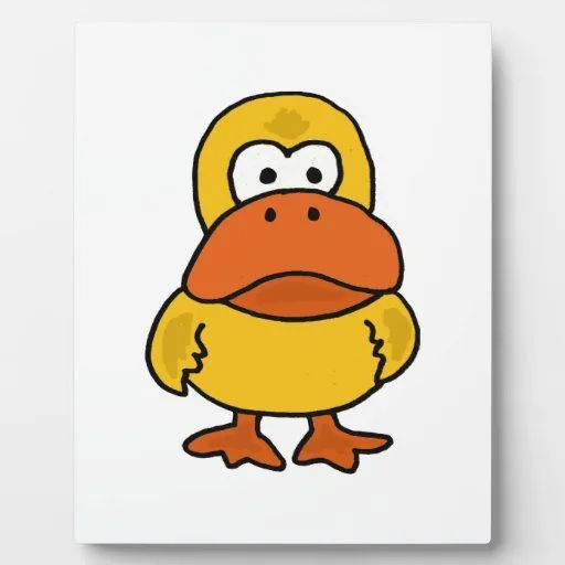 XX dibujo animado enojado divertido del pato Placa | Zazzle