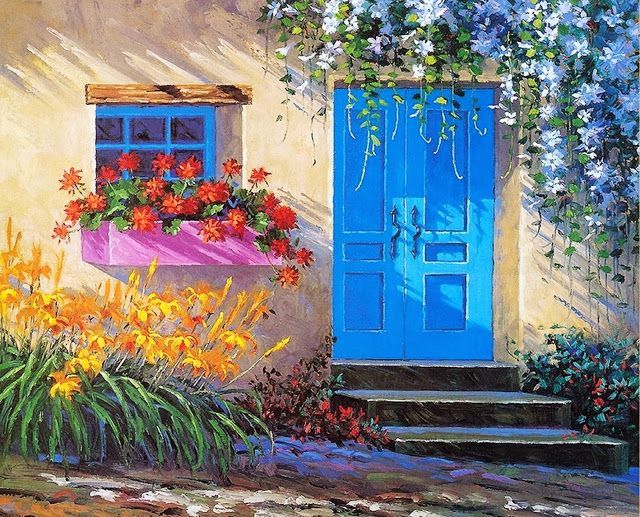 Pintura de Flores al Óleo con Espátula, Mikki Senkarik ... Pintura de Flores al Óleo con Espátula, Mikki Senkarik ...
