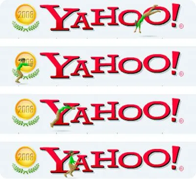 Yahoo adorna su logotipo con temas olímpicos | portafolio blog