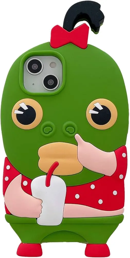 YAKVOOK Kawaii - Funda para iPhone 13 Pro Max, funda de silicona 3D de dibujos  animados feos peces divertidos para iPhone 13 Pro Max, bonita funda de goma  suave a prueba de