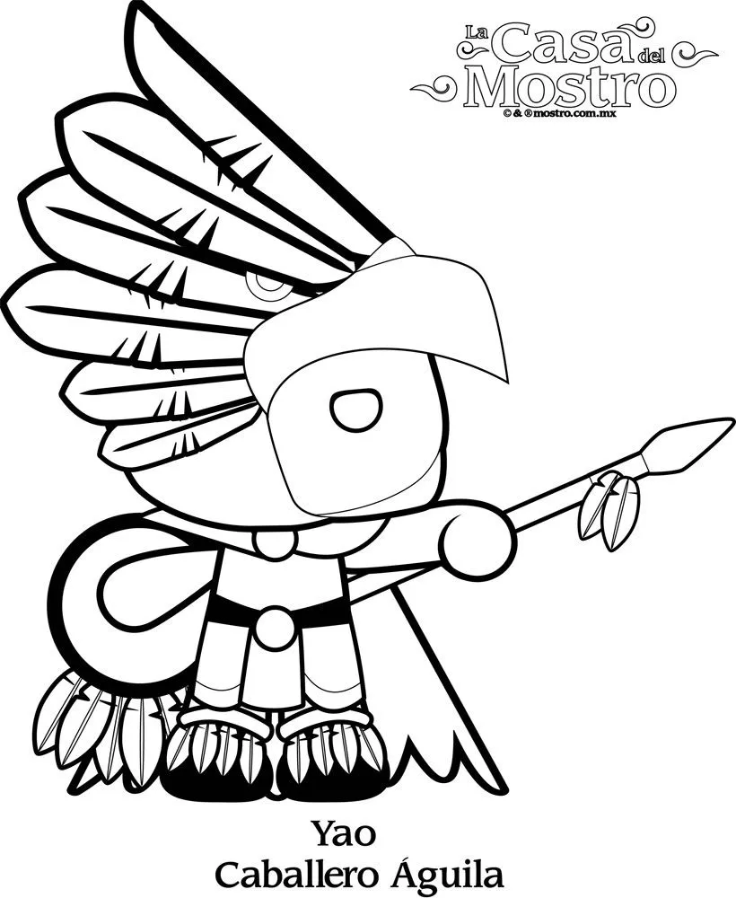 Yao para pintar - Dibujos para colorear - La Casa Del Mostro Yao para pintar - Dibujos para colorear - La Casa Del Mostro