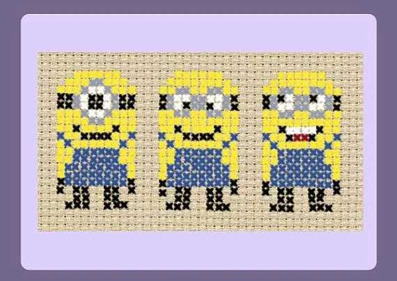Yellow Minions Cross Stitch Pattern (Instant Download) Yellow Minions Cross Stitch Pattern (Instant Download)