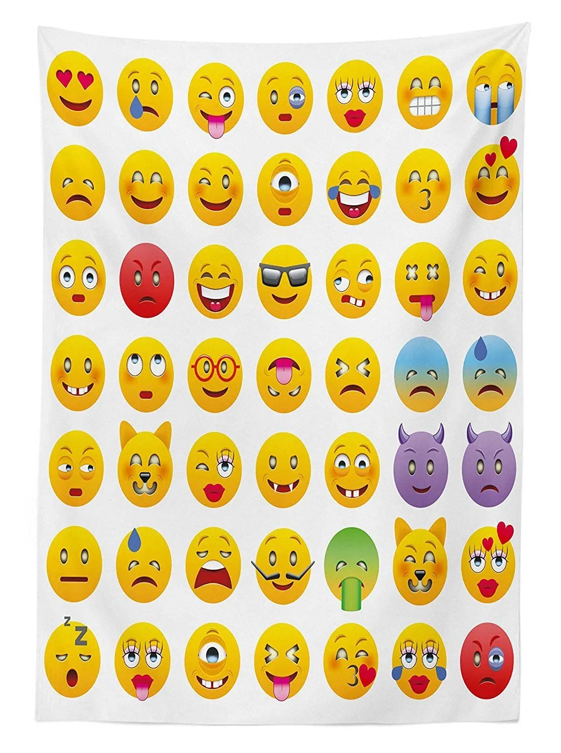 Yeuss Emoji Mantel para Exteriores,Dibujos Animados como caritas sonrientes Mosters,Feliz,Triste,Enojado,malhumorado,furioso,Expresiones,impresión,Decorativo,60'x104' : Amazon.es: Hogar y cocina Yeuss Emoji Mantel para Exteriores,Dibujos Animados como caritas sonrientes Mosters,Feliz,Triste,Enojado,malhumorado,furioso,Expresiones,impresión,Decorativo,60'x104' : Amazon.es: Hogar y cocina