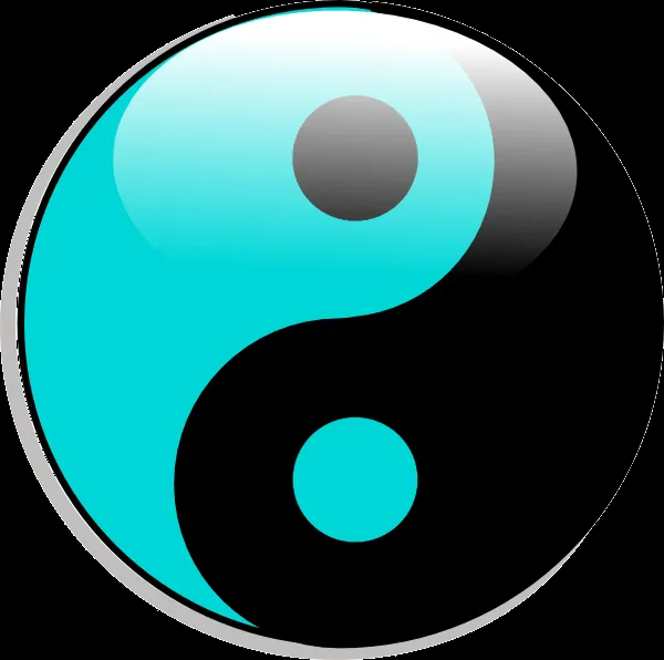 Yin Yang clip art - vector clip art online, royalty free &amp; public ...