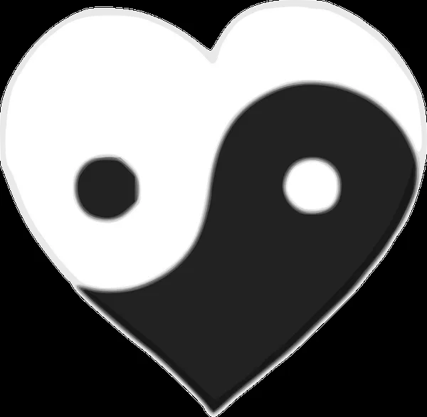 Ying Yang Heart by TheEmerald on DeviantArt