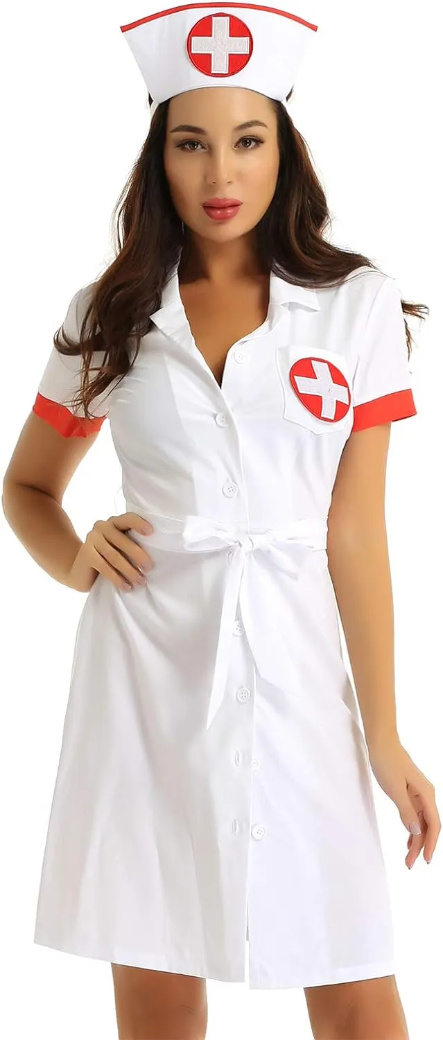YiZYiF Disfraz Enfermera para Mujer Sexy Uniforme Bata Laboratorio 2Pcs Mini Vestido Sexy Profundo V Ropa de Dormir Lencería Disfraces Halloween Despedida Blanco M : Amazon.com.mx: Juguetes y Juegos YiZYiF Disfraz Enfermera para Mujer Sexy Uniforme Bata Laboratorio 2Pcs Mini Vestido Sexy Profundo V Ropa de Dormir Lencería Disfraces Halloween Despedida Blanco M : Amazon.com.mx: Juguetes y Juegos