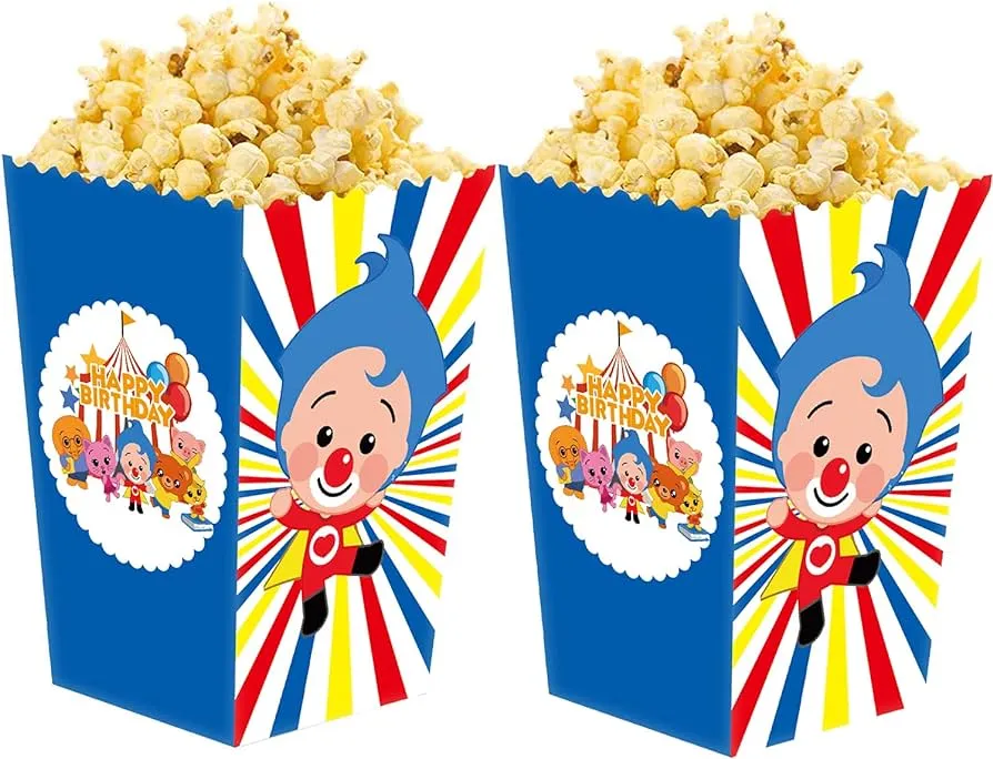 YNOU 24 Pcs Clown Popcorn Box Candy Cookie Box Clown Party Supplies for  Kids Birthday Party Favor Decorations Perfect for Clown Themed Party :  Amazon.com.mx: Juguetes y Juegos