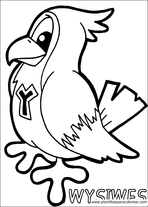 Yokomon para dibujar pintar colorear e imprimir - colorearrr Yokomon para dibujar pintar colorear e imprimir - colorearrr