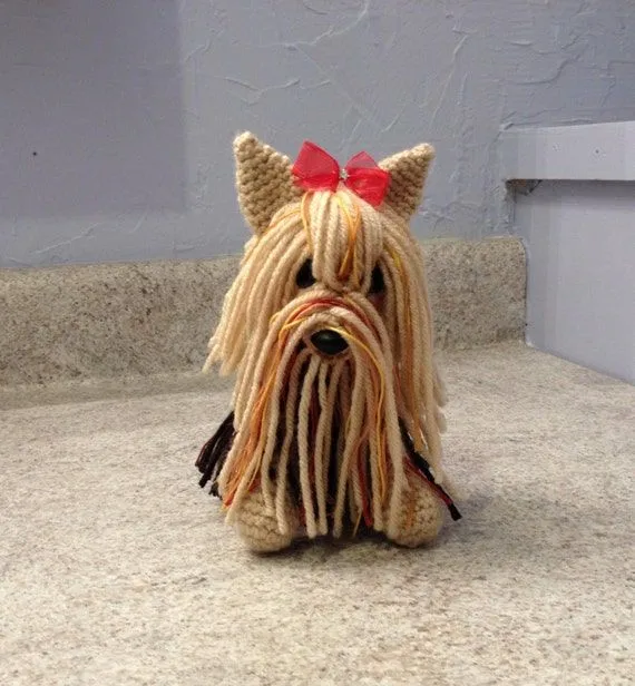 Yorkie Amigurumi crocheted dog collectible by meddywv on Etsy Yorkie Amigurumi crocheted dog collectible by meddywv on Etsy