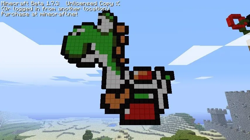Yoshi from Mario Bros.! Minecraft Project