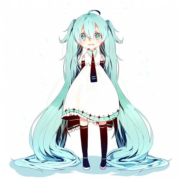 young Miku by xX-anime-kawaii-Xx on DeviantArt