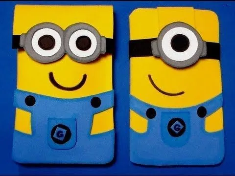 Lapiceros goma eva minions patrones - Imagui