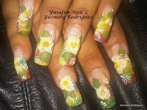 YUSALVA NAIL: CURSO PRACTICO ALTO RELIEVE; FLORES EN 3D ...