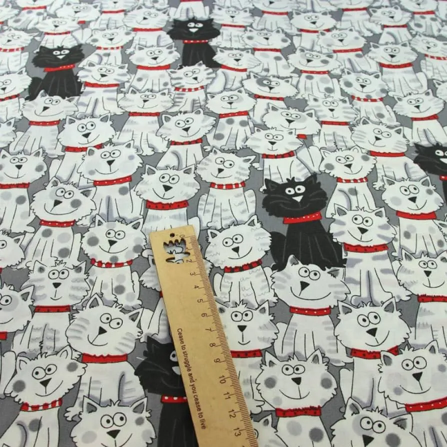 YZMY Labor De Retazos Gatos De Dibujos Animados Impresos 100% Telas De  Algodón para Coser Bricolaje Tejido Tecido Patchwork Ropa De Cama  Acolchado-Ver Tabla 50X160Cm_ : Amazon.es: Hogar y cocina