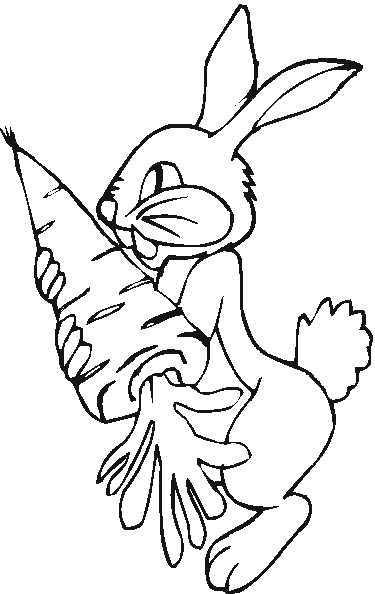 Zanahoria para colorear