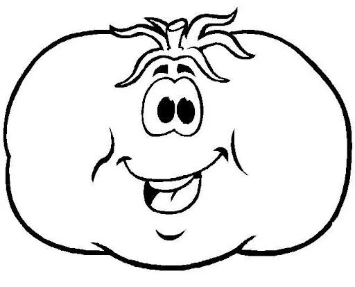 Tomate para colorear para niños - Imagui
