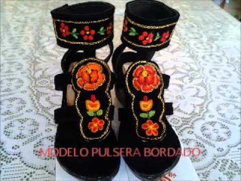 ZAPATILLAS BORDADAS - YouTube