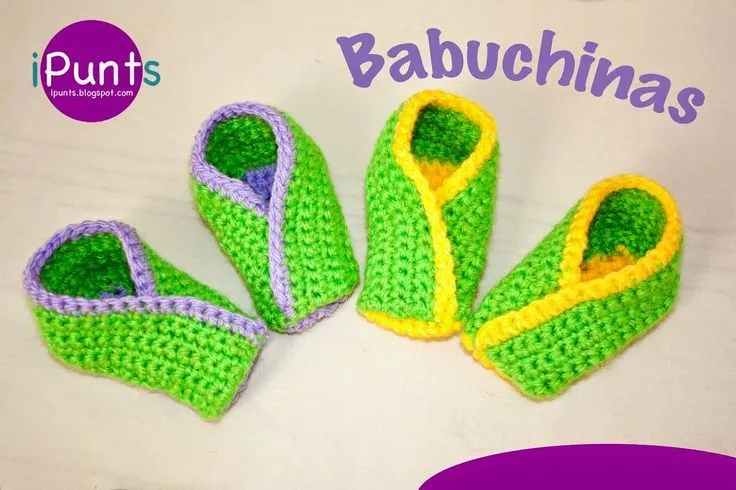 Zapatillas a crochet. Patrón y videotutorial paso a paso a ... Zapatillas a crochet. Patrón y videotutorial paso a paso a ...