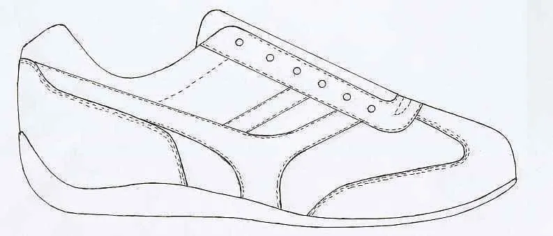 Dibujos de zapatillas de deporte - Imagui