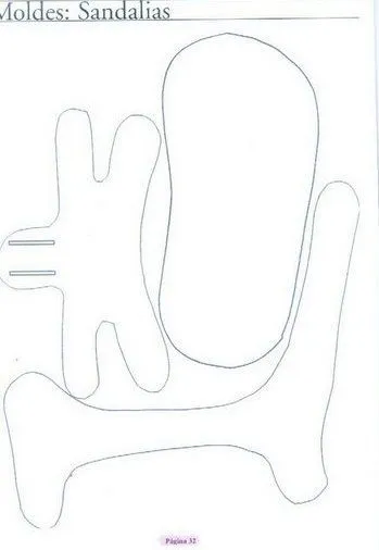 Moldes de zapatillas en goma eva - Imagui