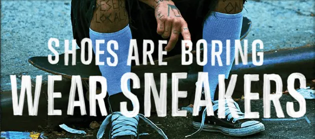 Las zapatillas molan más que los zapatos