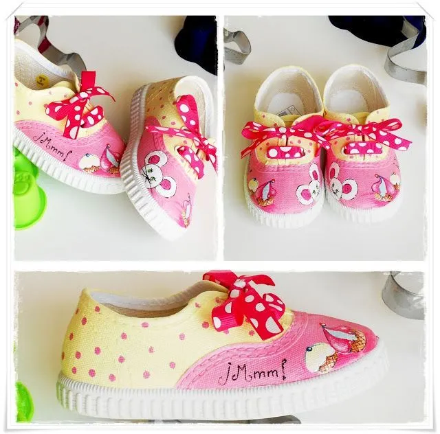 Zapatillas pintadas a mano. Diseños para adultos, bebes y niños ... Zapatillas pintadas a mano. Diseños para adultos, bebes y niños ...