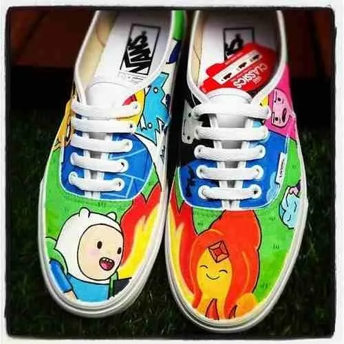 Zapatillas Pintadas A Mano, Hora De Aventura, Zelda Y Mas ...