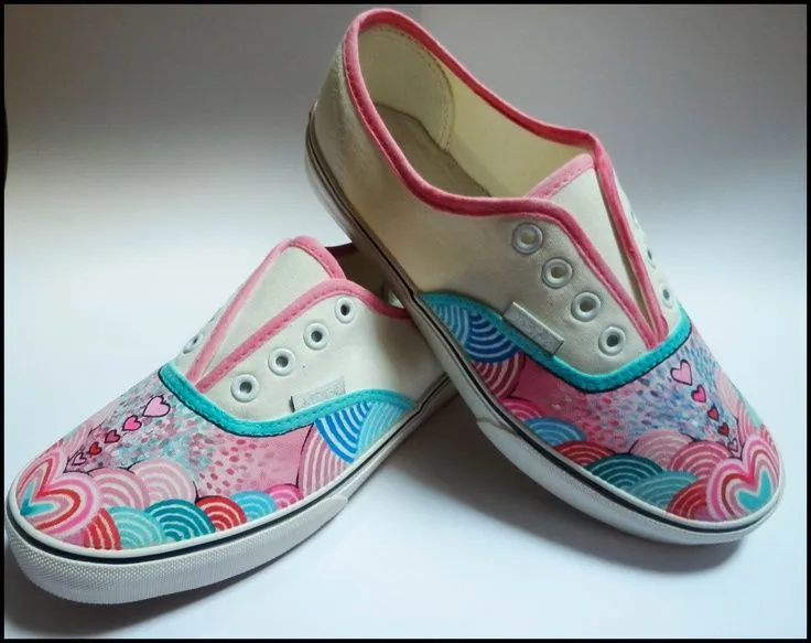 Zapatillas tipo Vans pintadas a mano | Custom Sneakers | Pinterest ... Zapatillas tipo Vans pintadas a mano | Custom Sneakers | Pinterest ...