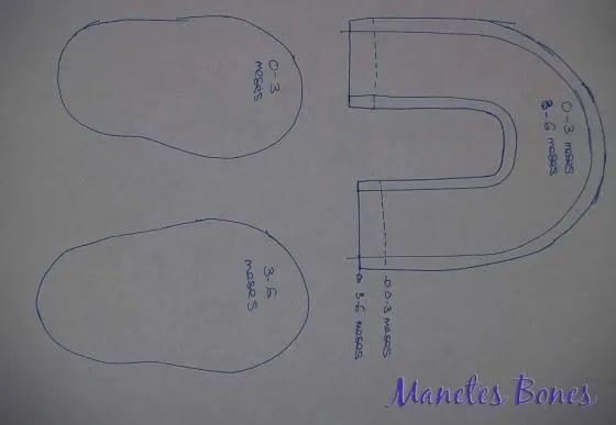 Patrones para zapatitos de tela para bebés - Imagui Patrones para zapatitos de tela para bebés - Imagui