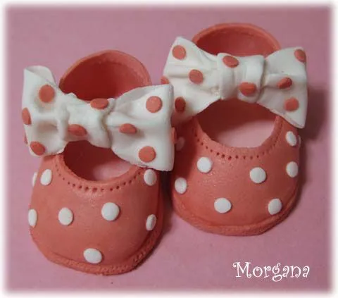 Moldes para zapatitos de bebé en fondant - Imagui