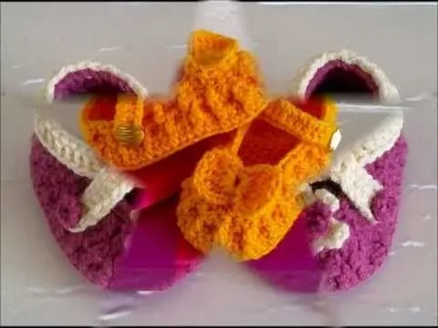 ZAPATITOS PARA BEBÉ "PAULA" 2 - YouTube