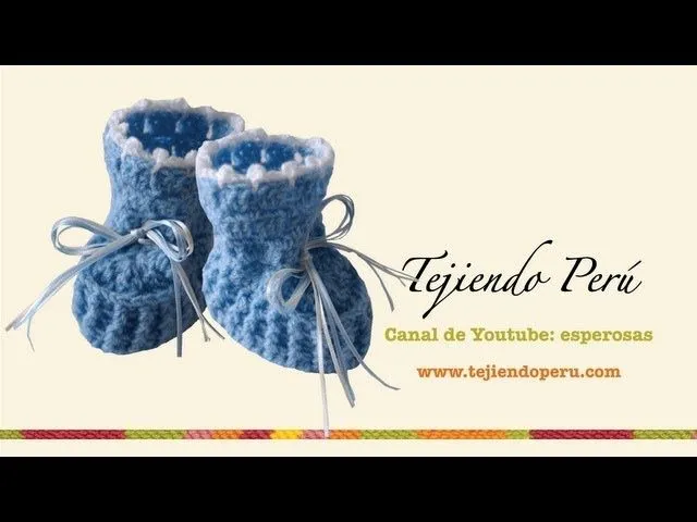 Zapatitos para bebé - Tejiendo Perú...