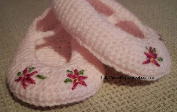 zapatitos de crochet para bebe (2) | Aprender manualidades es ...