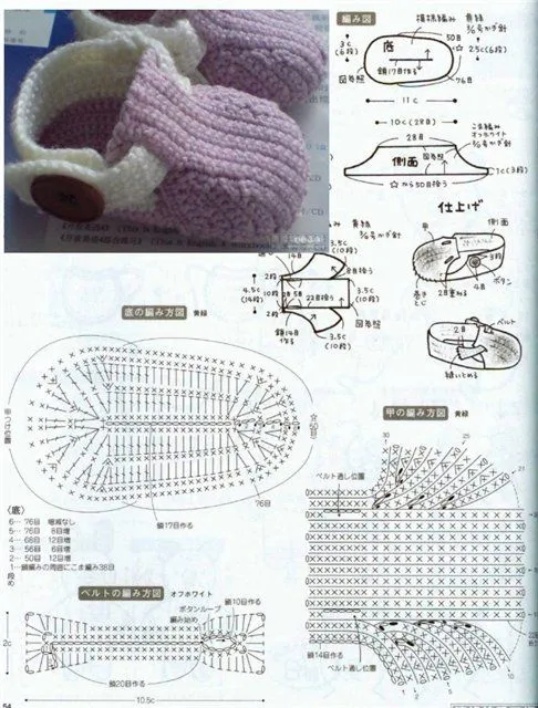 Zapatitos de Crochet para Bebes - Patrones Crochet Zapatitos de Crochet para Bebes - Patrones Crochet