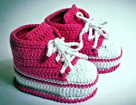 Como hacer zapatitos de crochet paso a paso en español - Imagui