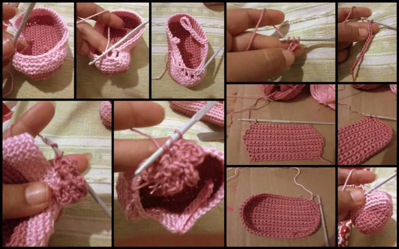 Zapatitos de crochet: Tutorial | . . . . . . . . . . . . El ...