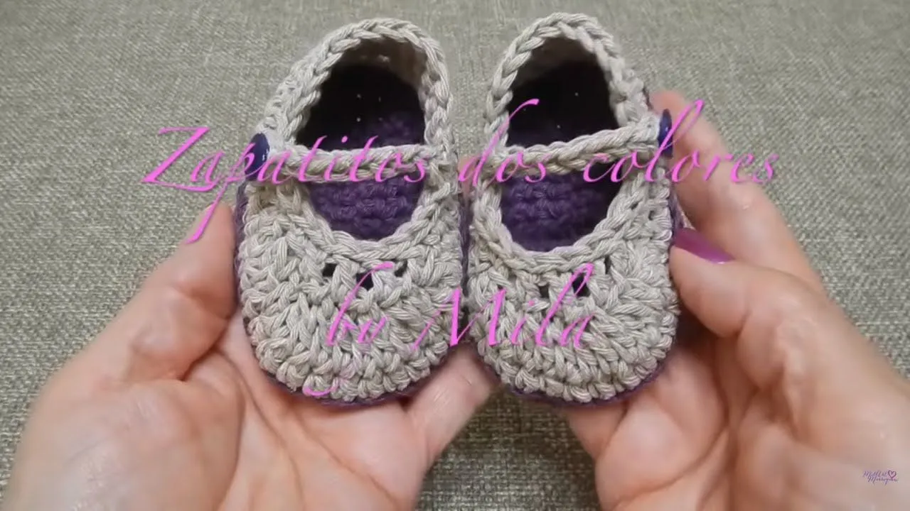 Zapatitos Crochet - YouTube