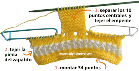 zapatitos con detalle en hilo para bebe - Tejiendo Perú zapatitos con detalle en hilo para bebe - Tejiendo Perú