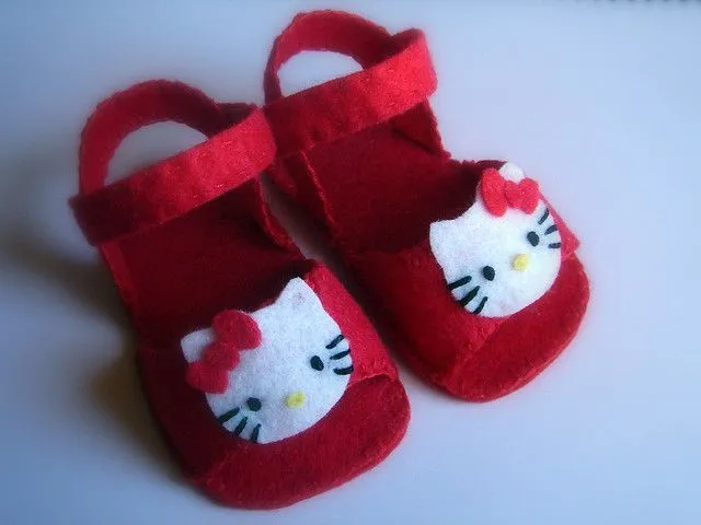 Patrones de zapatitos en fieltro - Imagui