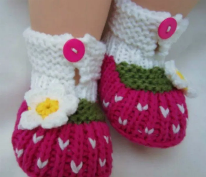 Zapatos tejidos bebé niña - Imagui
