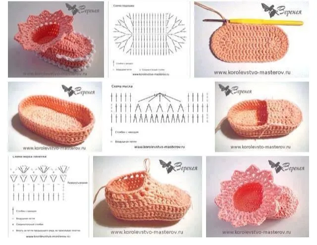 Zapatitos con patron - ganchillo | DIY Patucos, escarpines ó ... Zapatitos con patron - ganchillo | DIY Patucos, escarpines ó ...