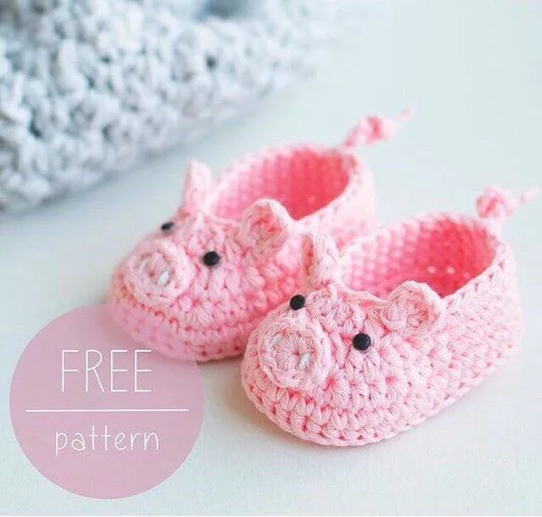 Zapatitos tejidos a crochet para bebe