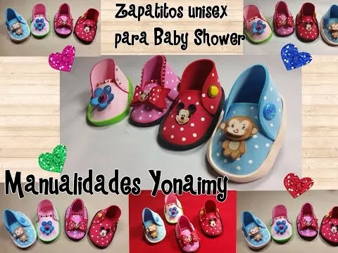 ZAPATITOS UNISEX PARA BABY SHOWER DE FOAMY O GOMA EVA - YouTube ZAPATITOS UNISEX PARA BABY SHOWER DE FOAMY O GOMA EVA - YouTube