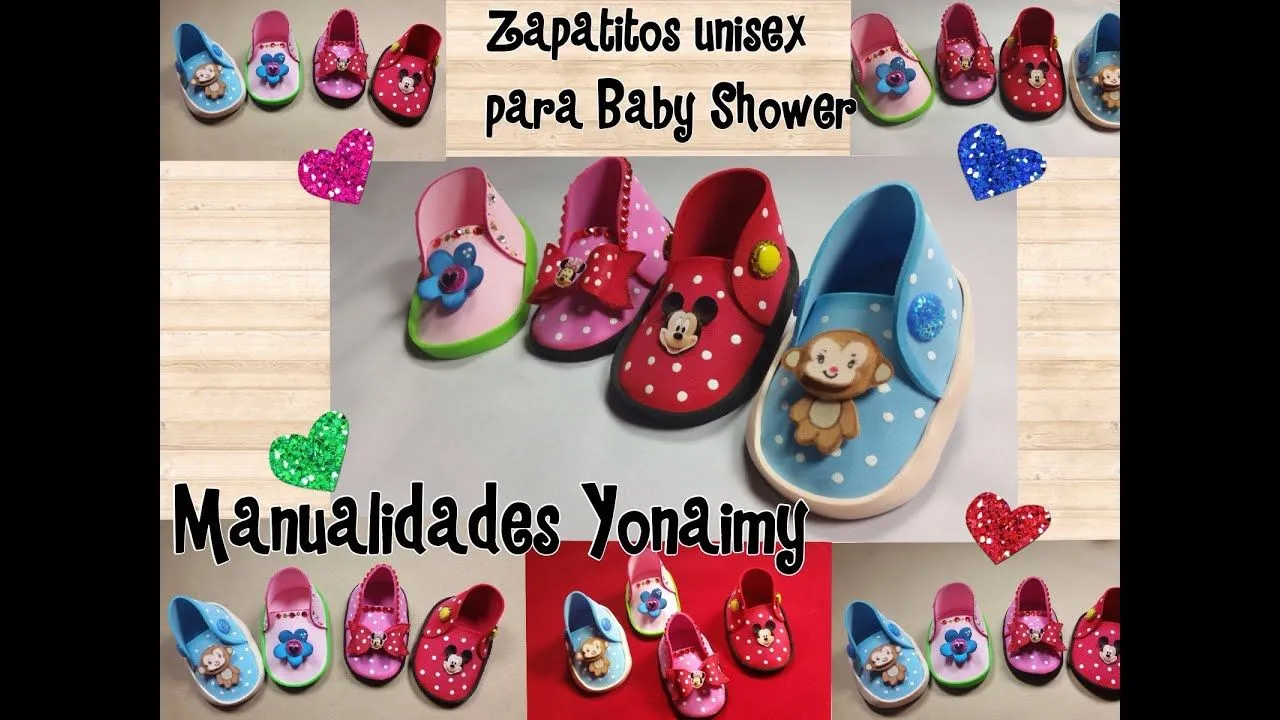 ZAPATITOS UNISEX PARA BABY SHOWER DE FOAMY O GOMA EVA - YouTube ZAPATITOS UNISEX PARA BABY SHOWER DE FOAMY O GOMA EVA - YouTube