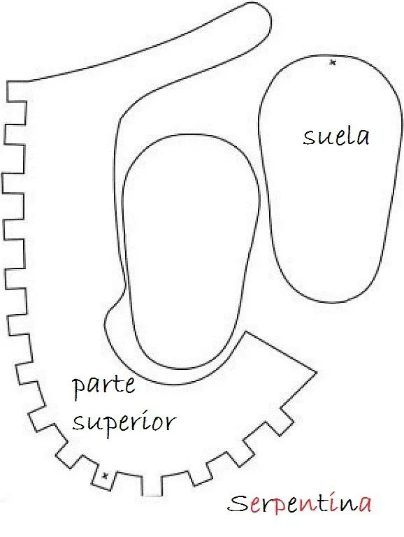 Patron zapatos bebé - Imagui