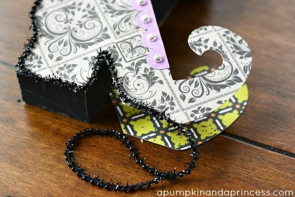 Zapato de Bruja para dulcero, recuerdo o souvenir de Halloween ...