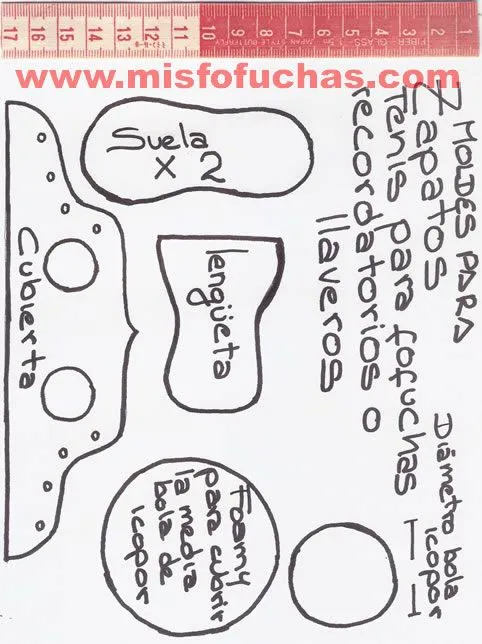 Moldes para hacer zapatos converse en foami Imagui