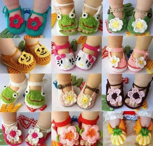Zapatos de bebé tejidos a mano | Aprender manualidades es ... Zapatos de bebé tejidos a mano | Aprender manualidades es ...